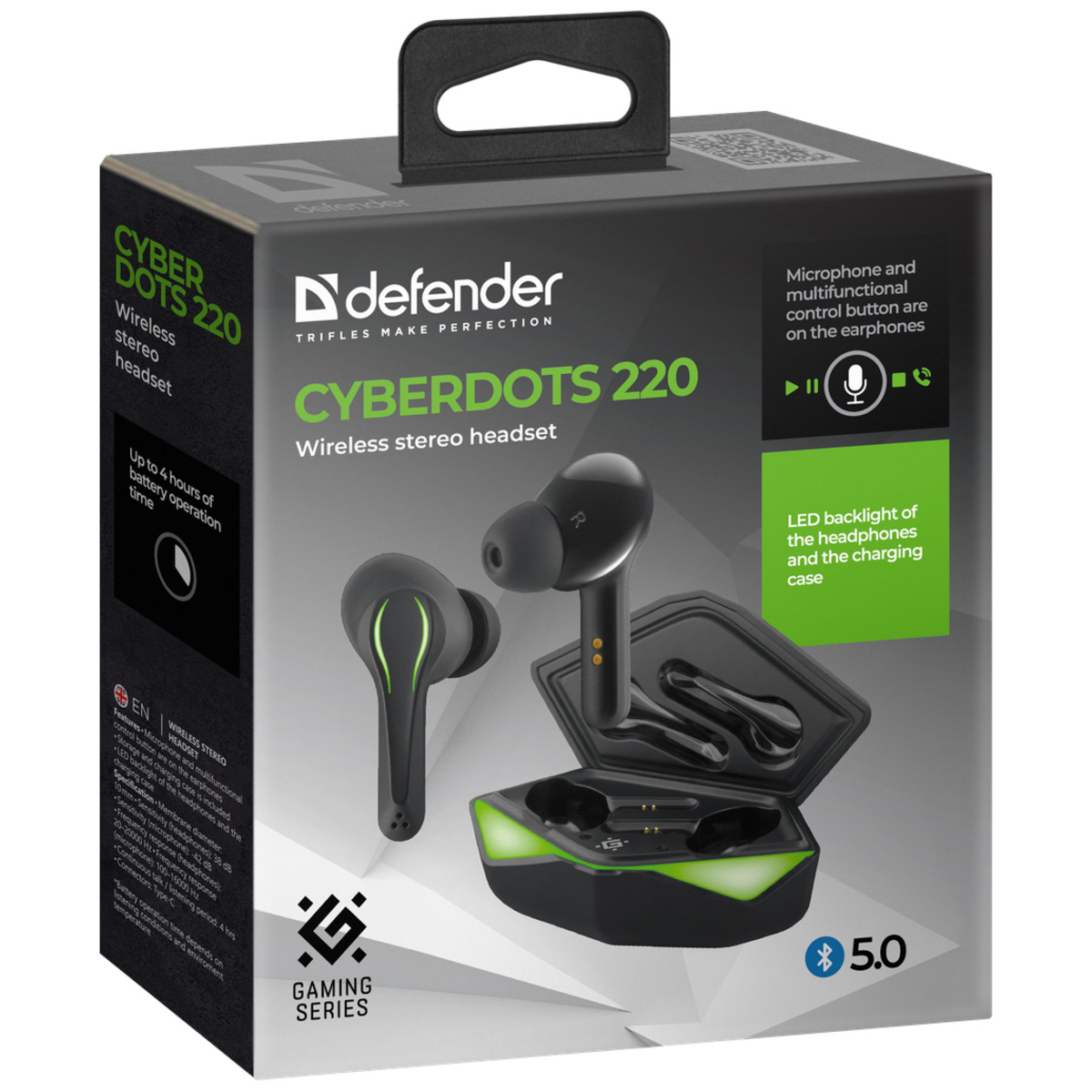 Гарнитура DEFENDER CYBERDOTS 220 (Цвет: Black)