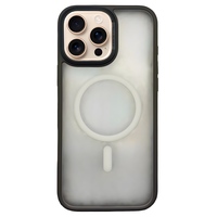 Чехол-накладка Comma Joy Elegant Magnetic Anti-Shock Case для iPhone 16 Pro Max (Цвет: Grey)