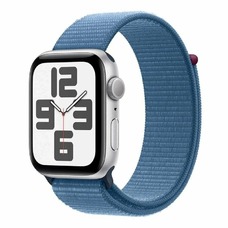 Умные часы Apple Watch SE (2023) 40mm Aluminum Case with Sport Loop (Цвет: Silver/Winter Blue)