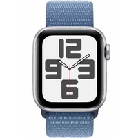 Умные часы Apple Watch SE (2023) 40mm Aluminum Case with Sport Loop (Цвет: Silver/Winter Blue)