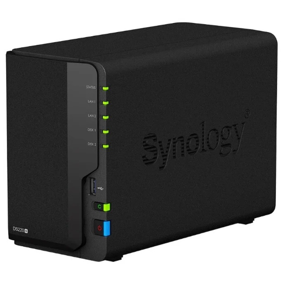 Сетевой накопитель (NAS) Synology DS220+ (Цвет: Black)