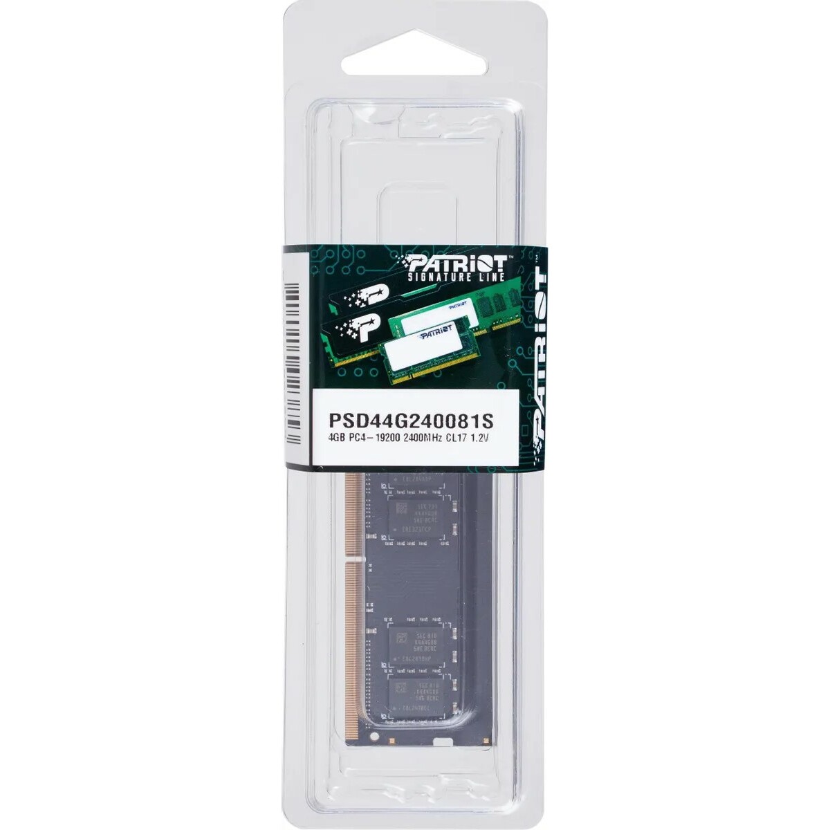 Память DDR4 4Gb 2400MHz Patriot PSD44G240081S