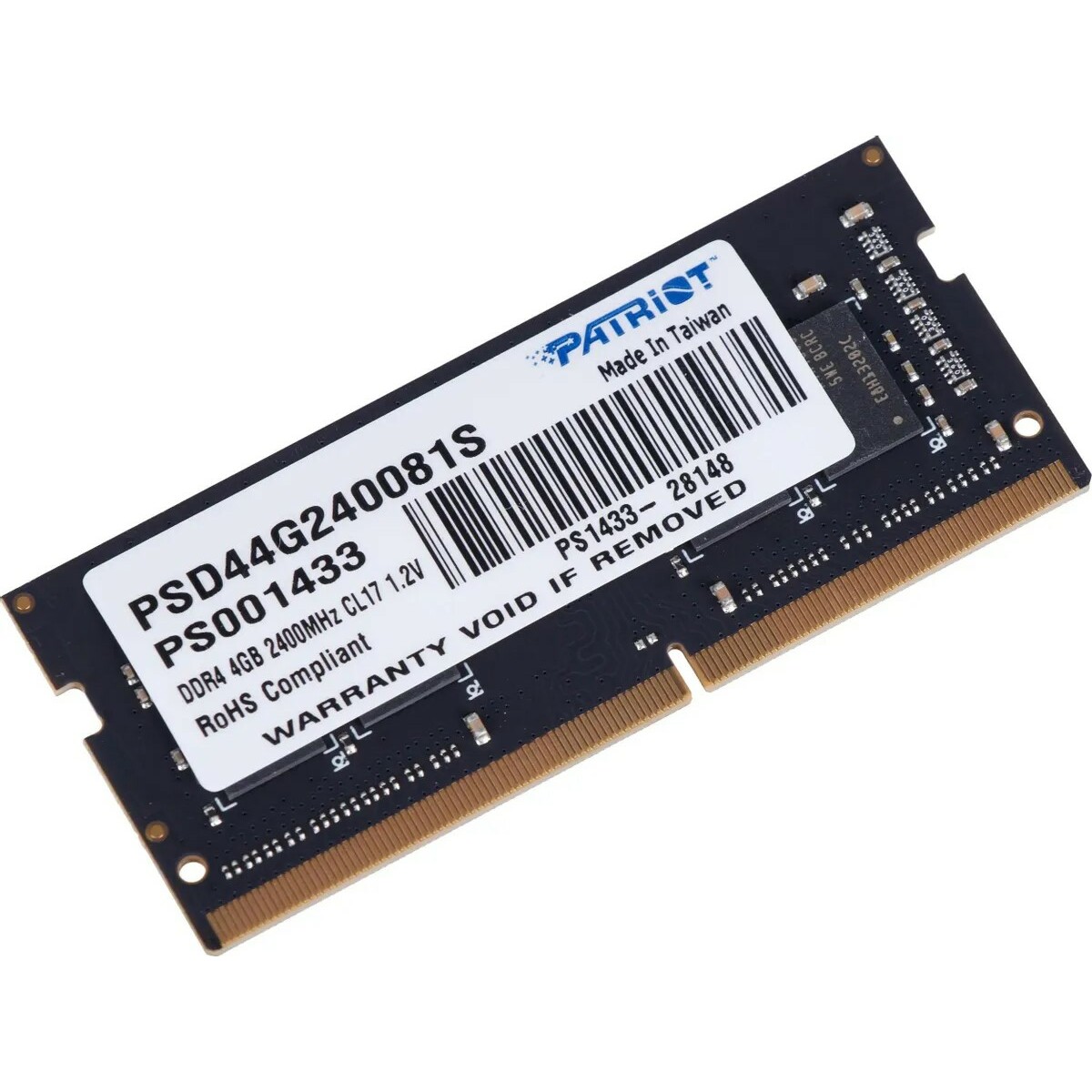 Память DDR4 4Gb 2400MHz Patriot PSD44G240081S