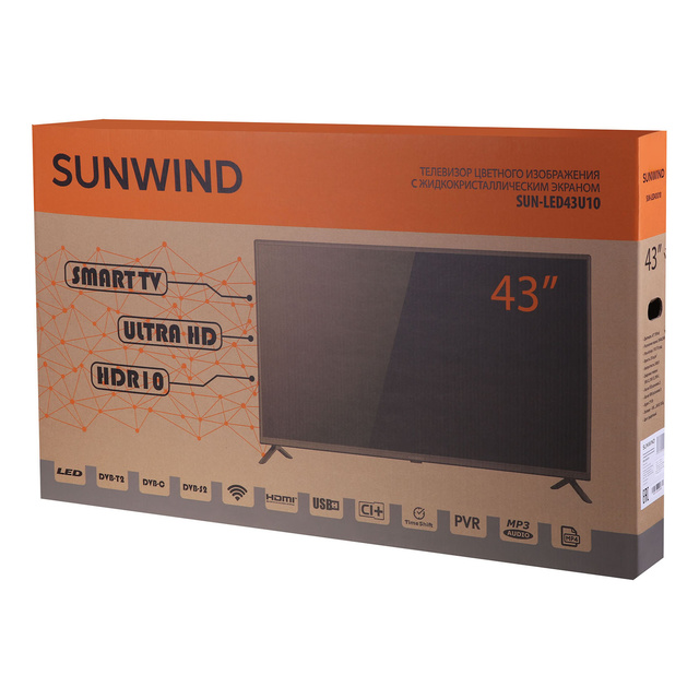 Телевизор SunWind 43  SUN-LED43U10 (Цвет: Black)