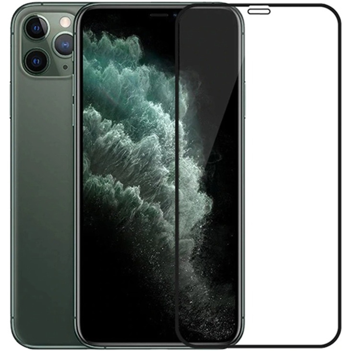 Защитная стеклопленка 10D для смартфона iPhone Xs Max/11 Pro Max, черный