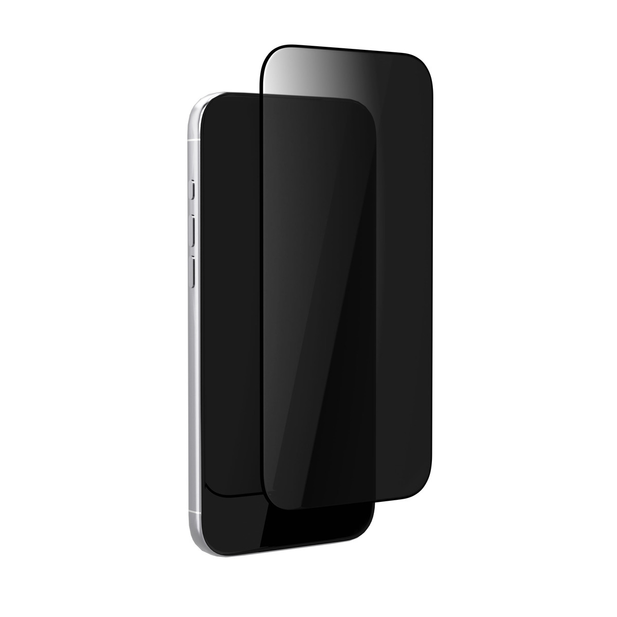 Стекло защитное 2.5D VLP Privacy Glass для iPhone 17 Pro Max, с черной рамкой