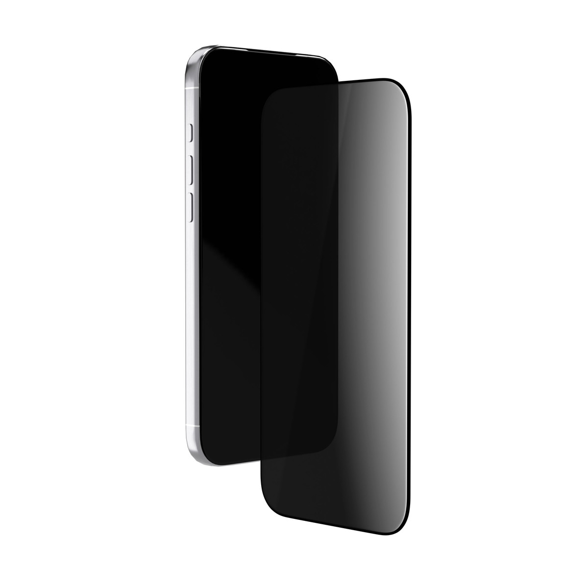 Стекло защитное 2.5D VLP Privacy Glass для iPhone 17 Pro Max, с черной рамкой