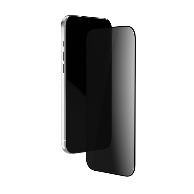 Стекло защитное 2.5D VLP Privacy Glass для iPhone 17 Pro Max, с черной рамкой Стекло защитное 2.5D VLP Privacy Glass для iPhone 17 Pro Max, с черной рамкой