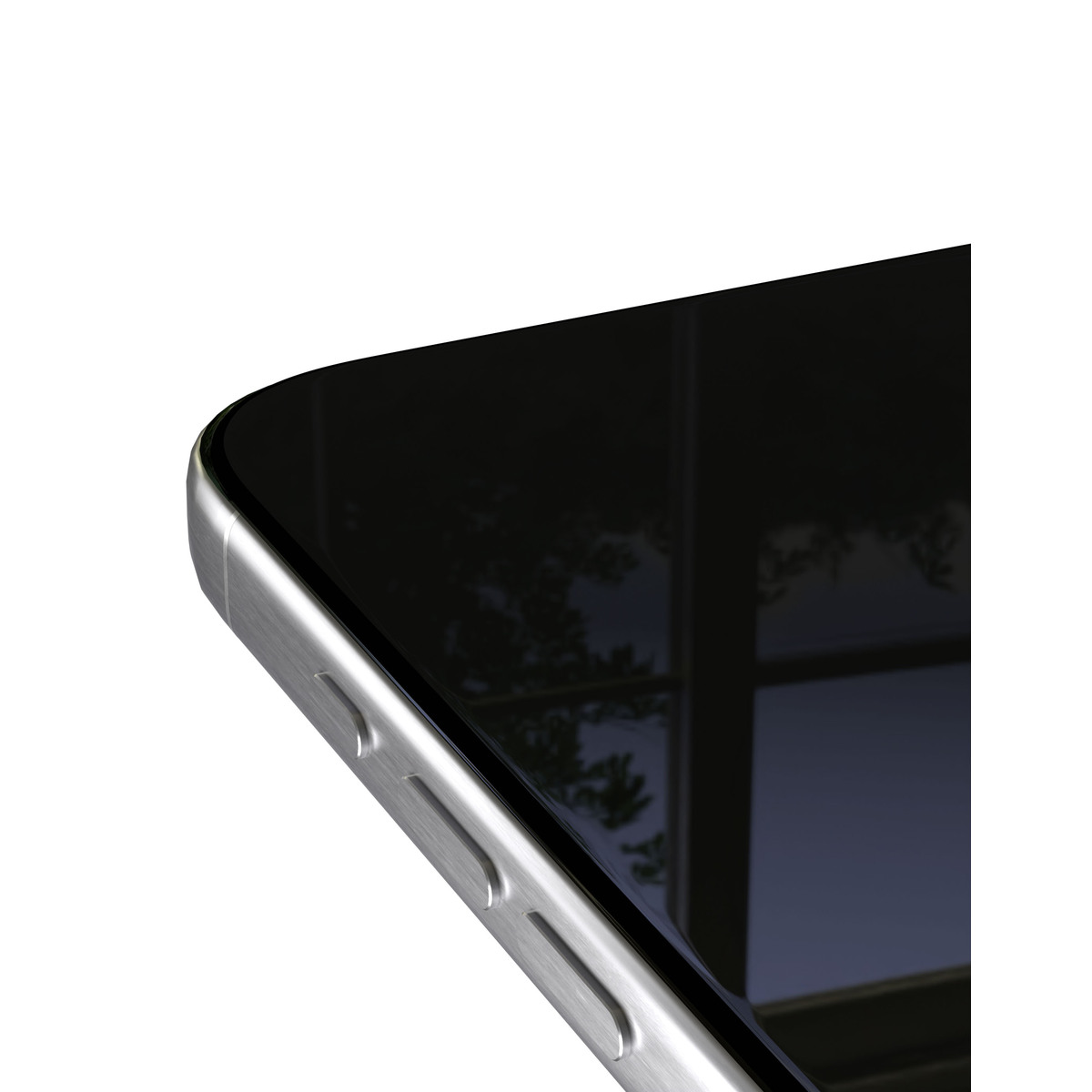 Стекло защитное 2.5D VLP Privacy Glass для iPhone 17 Pro Max, с черной рамкой
