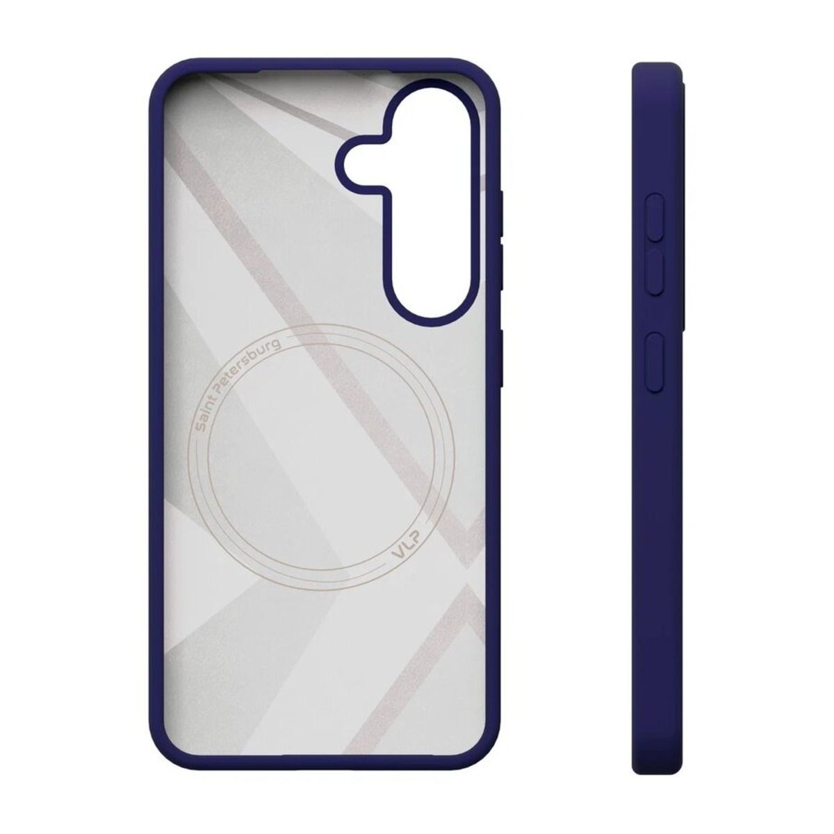 Чехол-накладка VLP Aster Case with MagSafe для смартфона Samsung Galaxy S25 (Цвет: Blue)