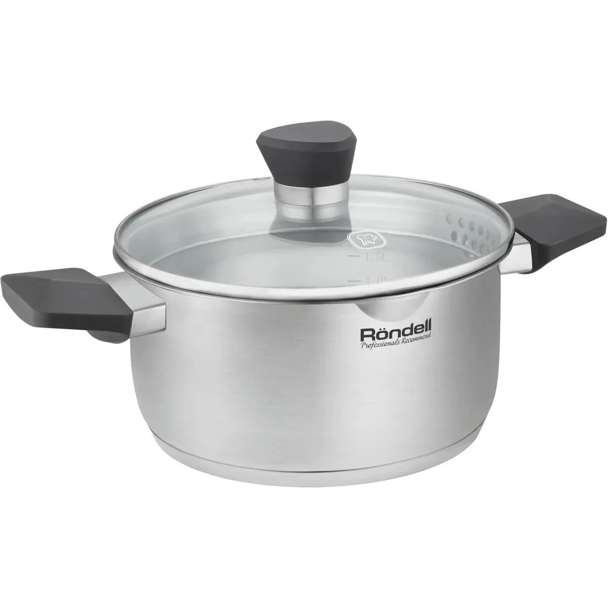 Кастрюля Rondell Strike Grey Ultra RDS-1948 (Цвет: Inox)