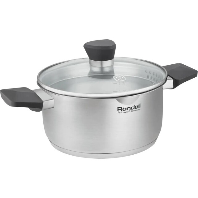 Кастрюля Rondell Strike Grey Ultra RDS-1948 (Цвет: Inox)