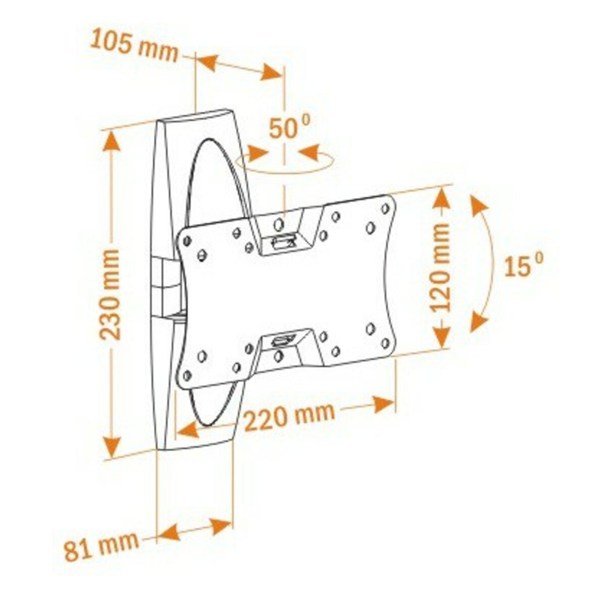 Кронштейн для телевизора Holder LCDS-5062 (Цвет: Black)