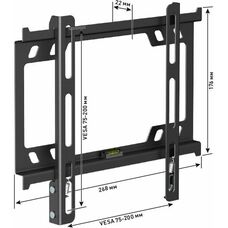 Кронштейн для телевизора Holder F2617-B, черный