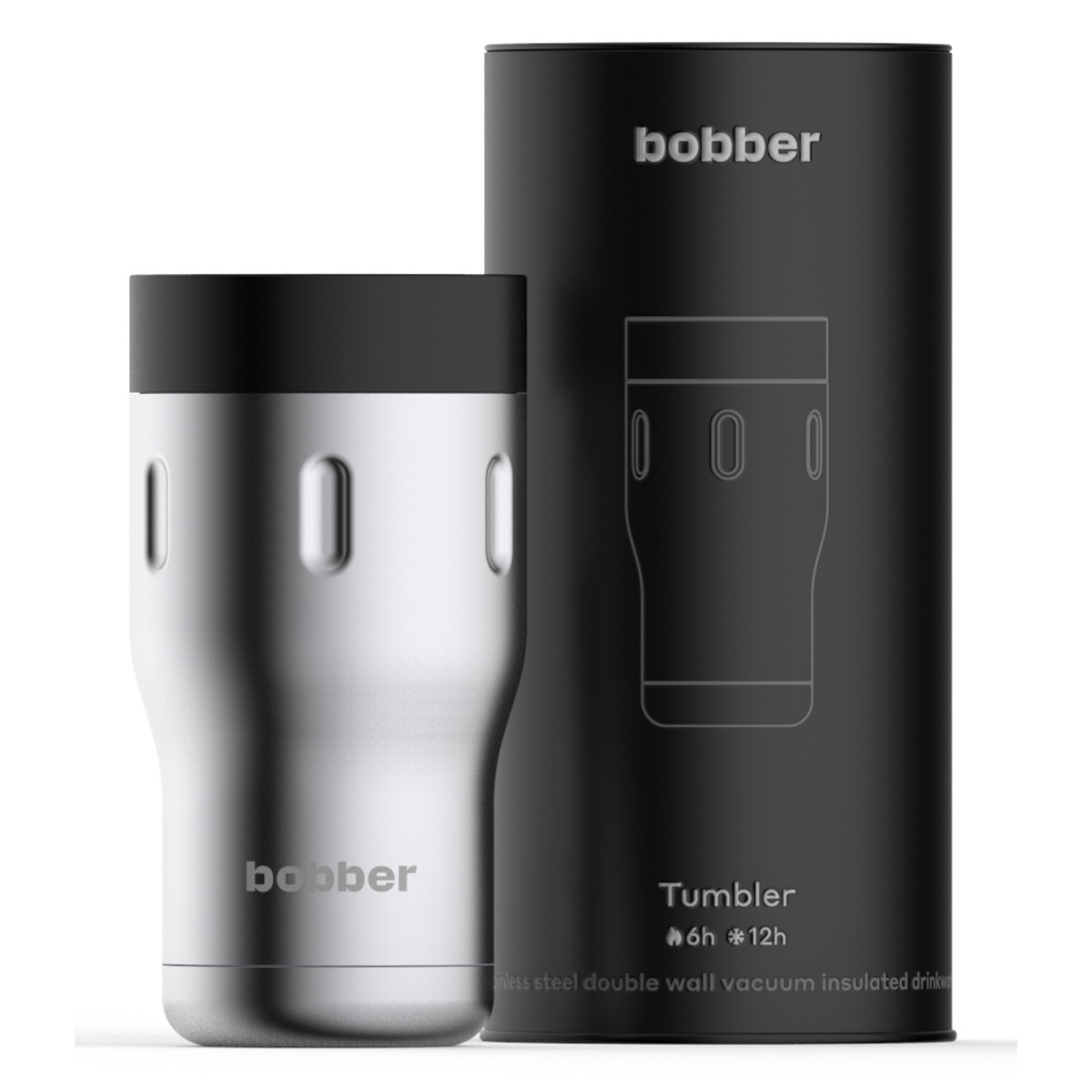 Термокружка Bobber Tumbler-350 (Цвет: Silver matte)