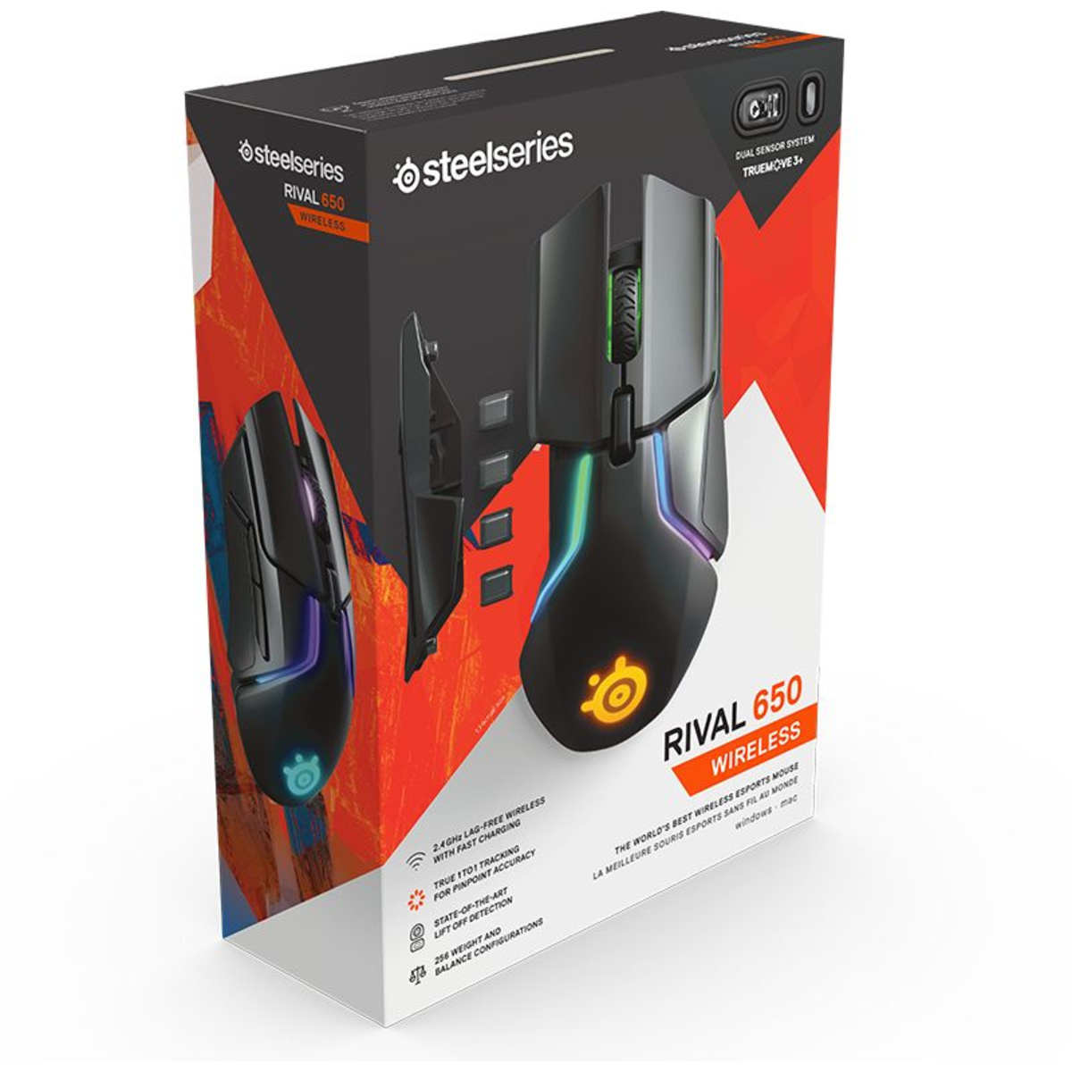 Беспроводная мышь SteelSeries Rival 650 (Цвет: Black)