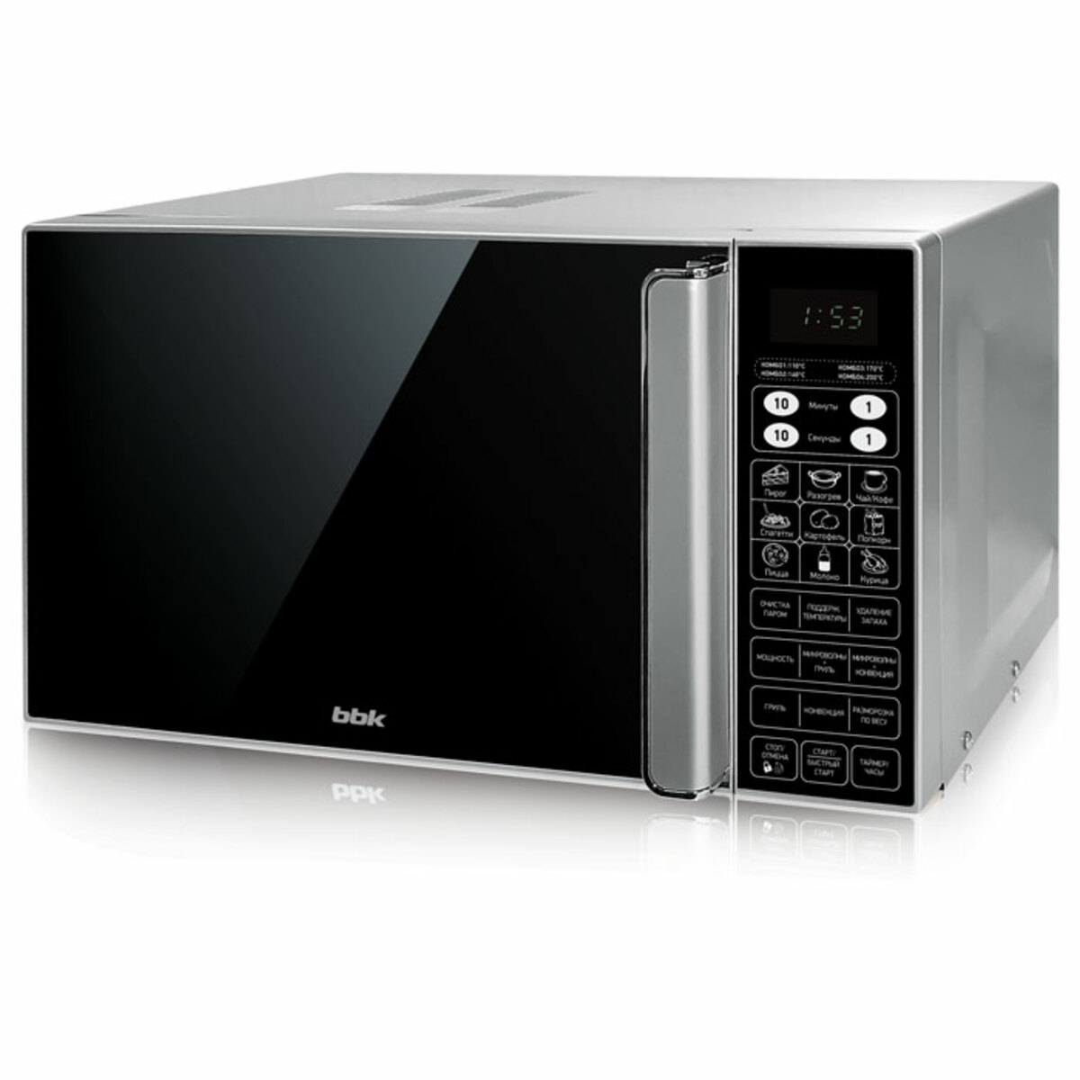 Микроволновая печь BBK 23MWC-982S / SB-M (Цвет: Silver / Black)