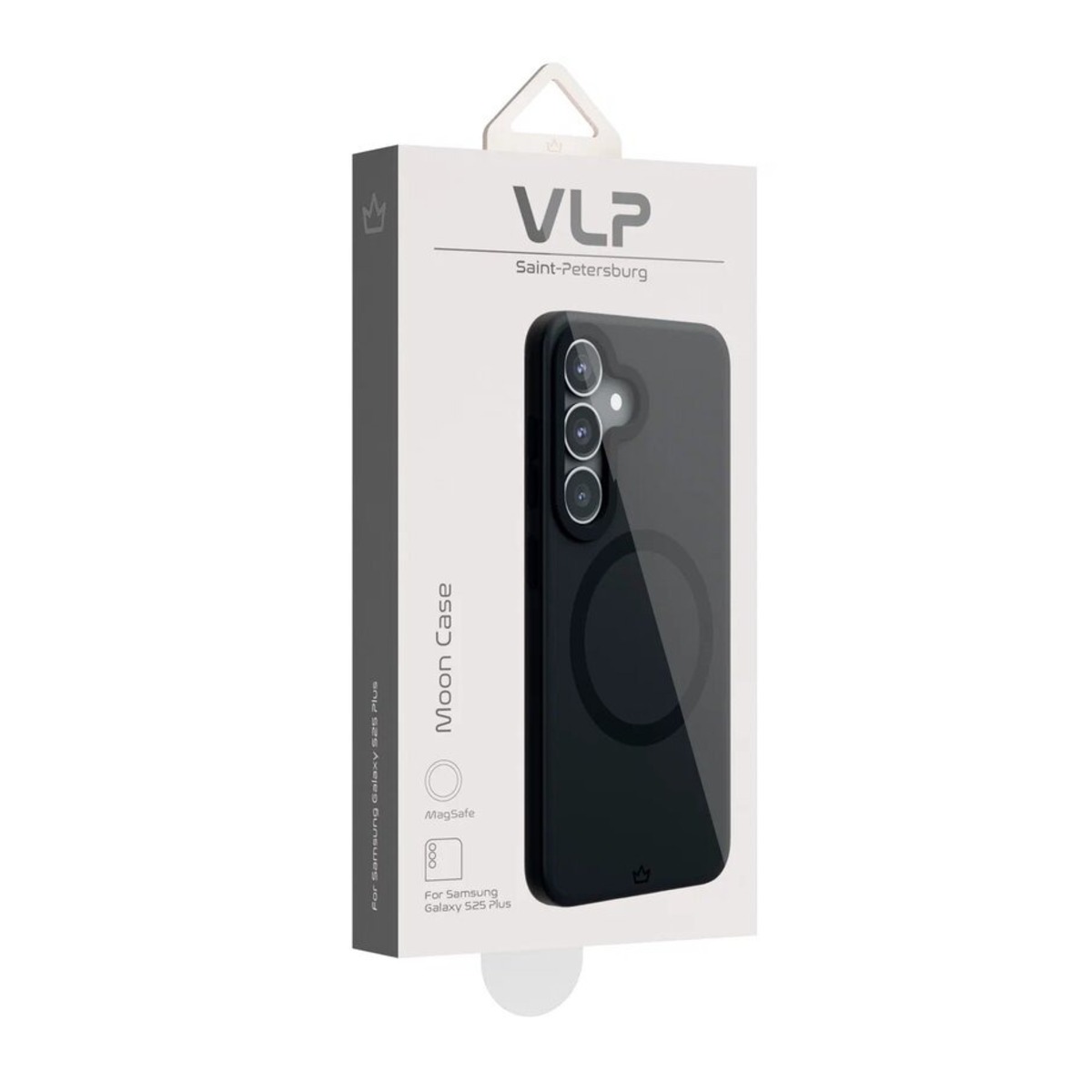 Чехол-накладка VLP Moon Сase MagSafe для Samsung S25 Plus (Цвет: Black)