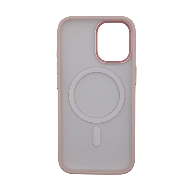 Чехол-накладка Comma Joy Elegant Magnetic Anti-Shock Case(Built-In Touch) для iPhone 17 (Цвет: Pink Purple)