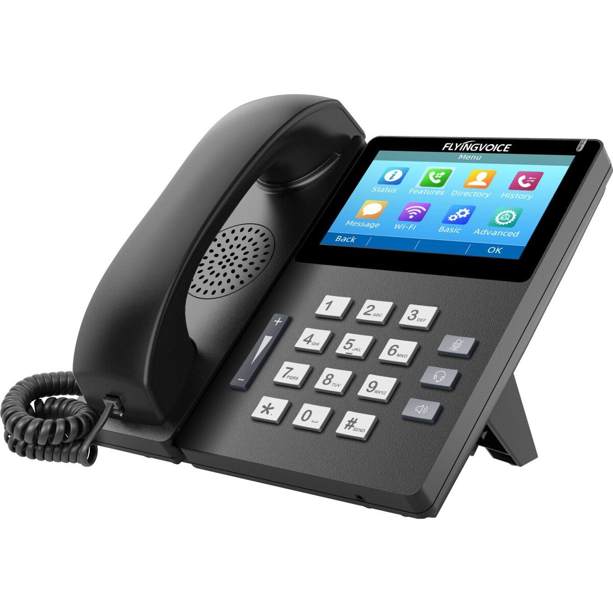 Телефон IP Flyingvoice FIP15G Plus, черный