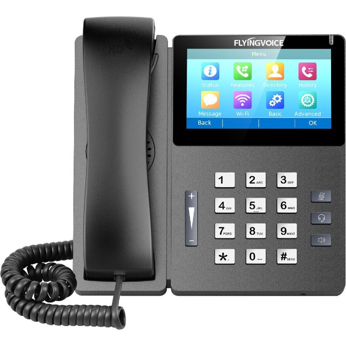 Телефон IP Flyingvoice FIP15G Plus, черный