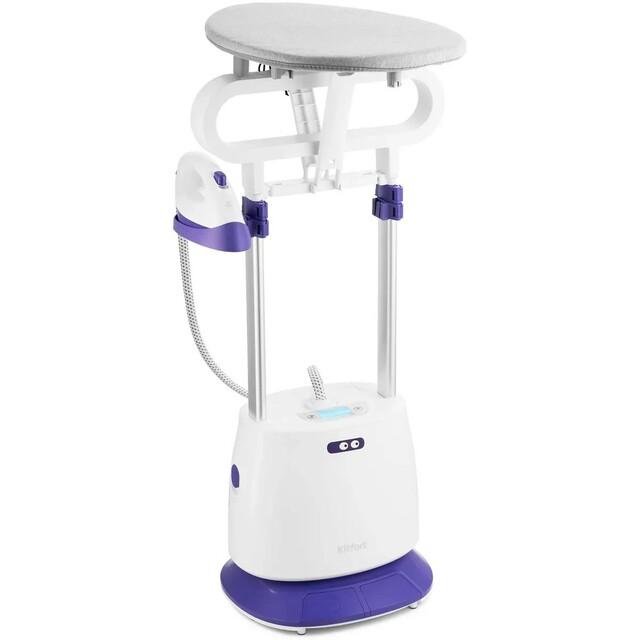 Отпариватель напольный Kitfort КТ-996 (Цвет: White / Purple)