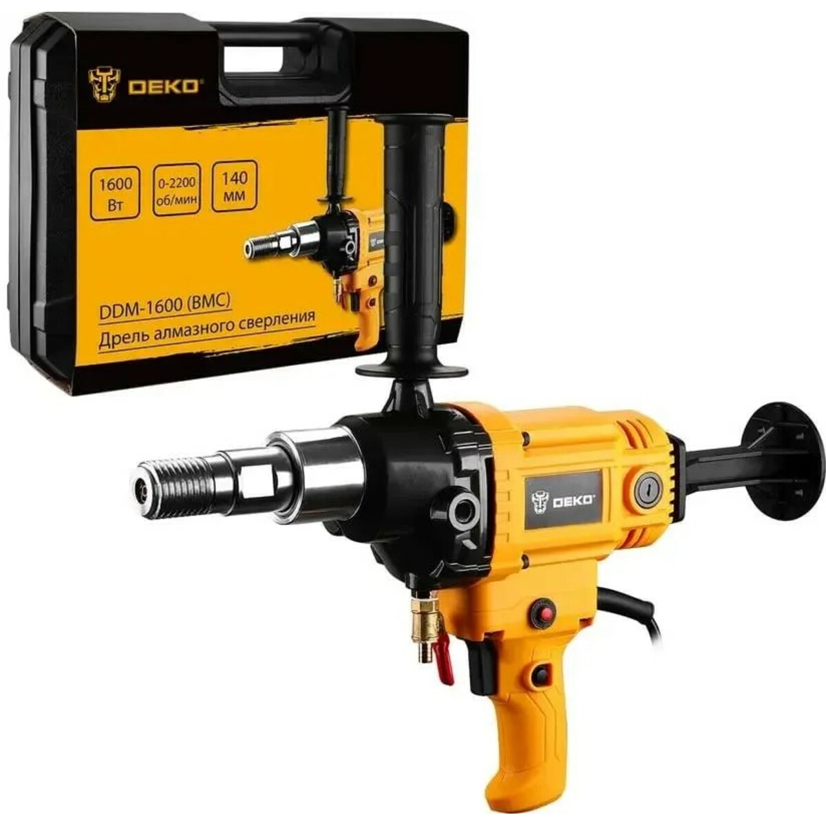 Дрель безударная Deko DDM-1600 (Цвет: Yellow / Black)