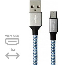 Кабель Devia Tube Cable USB to MicroUSB 1m (Цвет: Black)