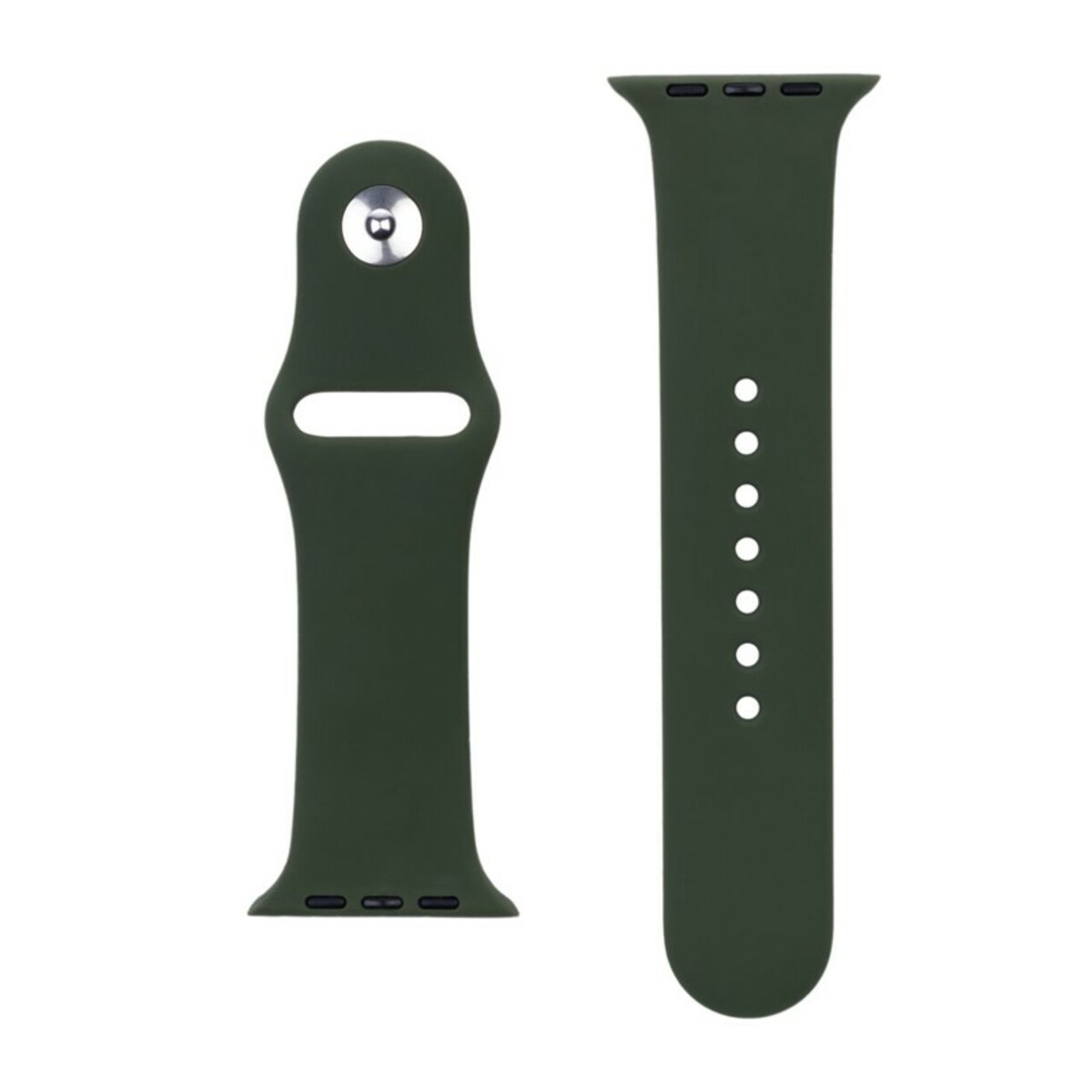 Ремешок силиконовый VLP Silicone Band Soft Touch для Apple Watch 38/40 mm (Цвет: Dark Green)