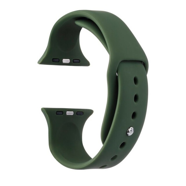 Ремешок силиконовый VLP Silicone Band Soft Touch для Apple Watch 38/40 mm (Цвет: Dark Green)