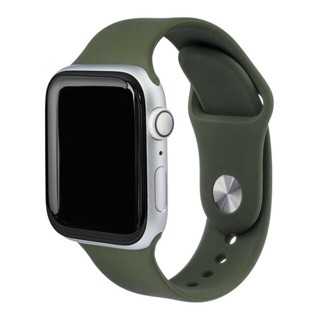 Ремешок силиконовый VLP Silicone Band Soft Touch для Apple Watch 38 / 40 mm (Цвет: Dark Green)