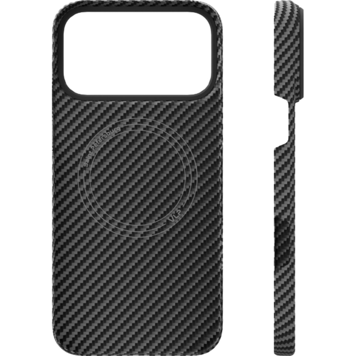 Чехол-накладка VLP Kevlar Case with MagSafe для смартфона Apple iPhone 17 Pro Max, черный