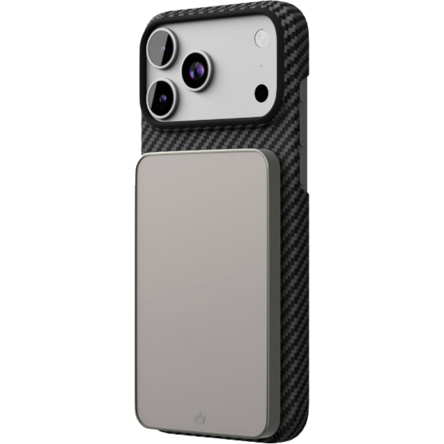 Чехол-накладка VLP Kevlar Case with MagSafe для смартфона Apple iPhone 17 Pro Max, черный