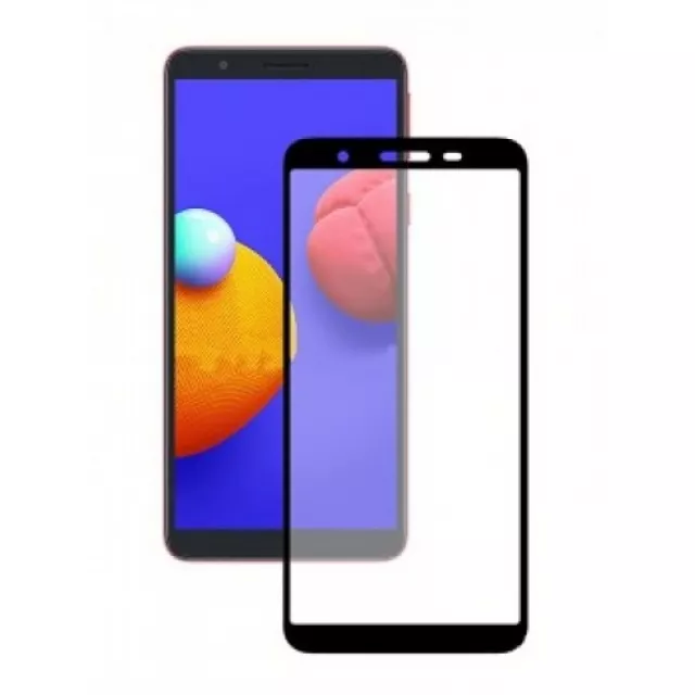 Защитная стеклопленка 3D Full Glue Tempered для смартфона Galaxy A01 Core, черный