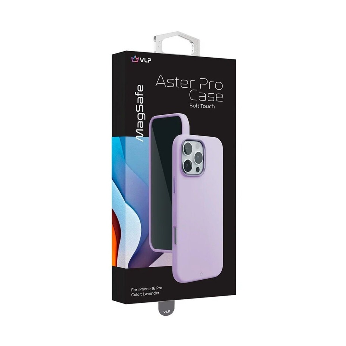 Чехол-накладка VLP Aster Pro Case with MagSafe для смартфона Apple iPhone 16 Pro (Цвет: Lavender)