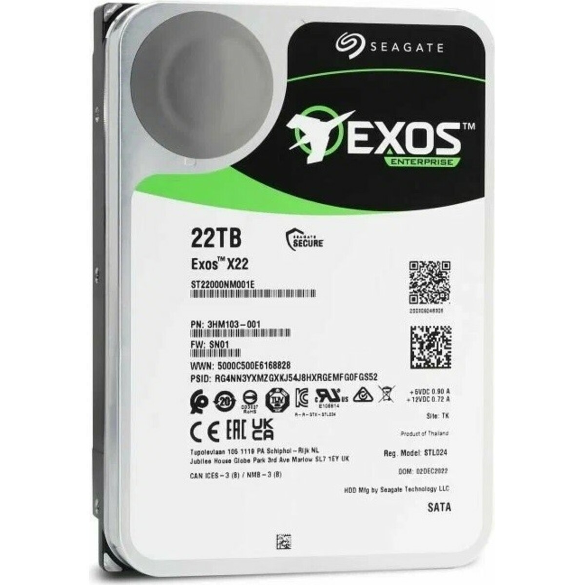 Жесткий диск Seagate Exos X22 SATA-III 22TB ST22000NM001E 