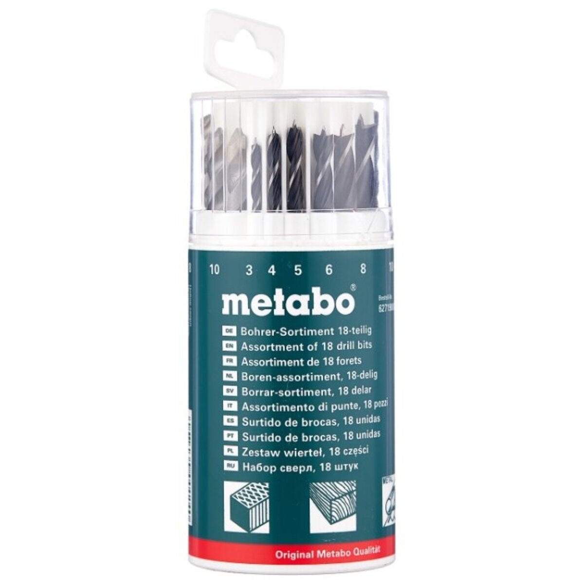 Набор принадлежностей Metabo 627190000 (18 предметов)