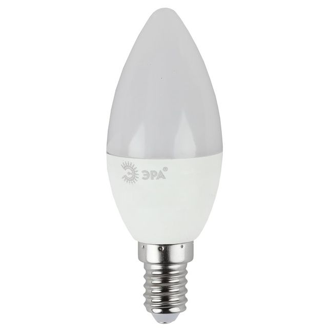 Лампа светодиодная Эра B35-7W-860-E14 7Вт цоколь:E14 колба:B35 (упак.:3шт) 