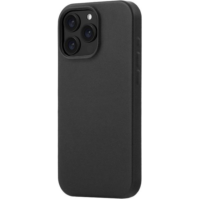 Чехол-накладка uBear Capital Leather Mag Case для смартфона Apple iPhone 16 Pro Max (Цвет: Black)