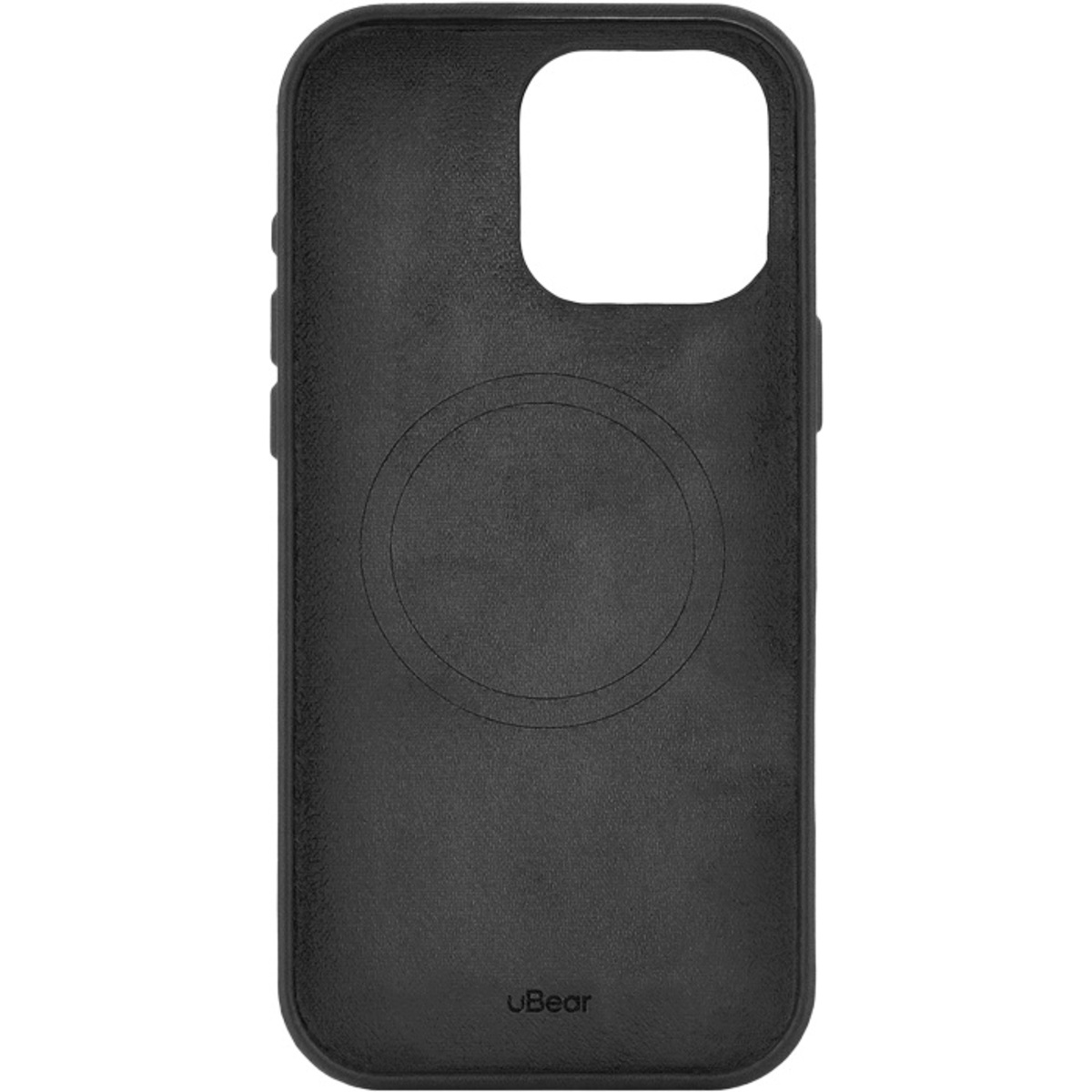 Чехол-накладка uBear Capital Leather Mag Case для смартфона Apple iPhone 16 Pro Max (Цвет: Black)