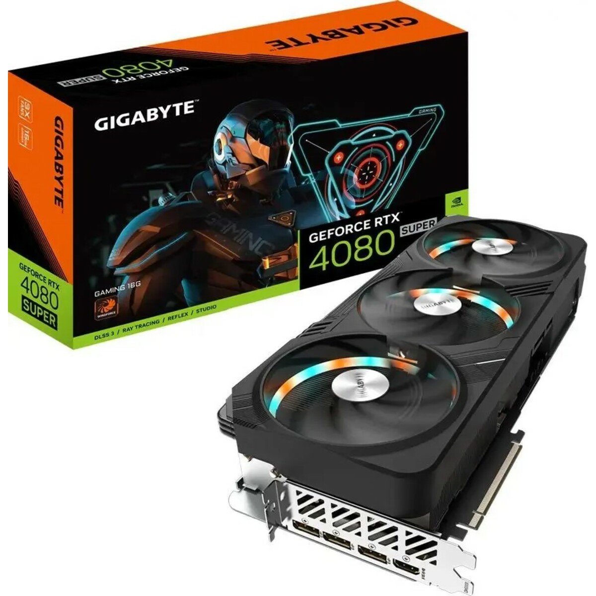 Видеокарта GIGABYTE GeForce RTX 4080 Super GAMING 16G (GV-N408SGAMING-16GD)