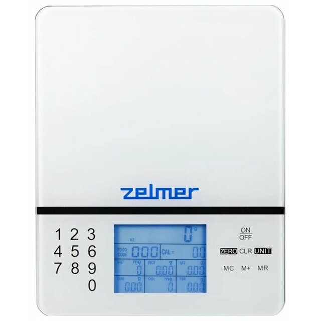 Кухонные весы Zelmer ZKS1500N, белый
