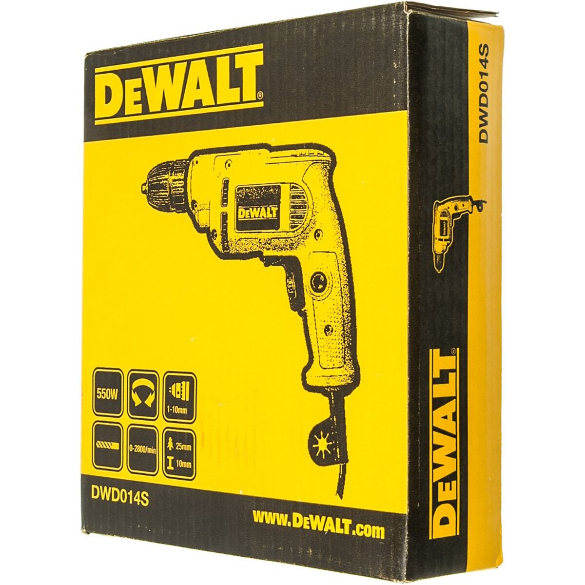 Дрель безударная DeWalt DWD014S-QS (Цвет: Yellow)