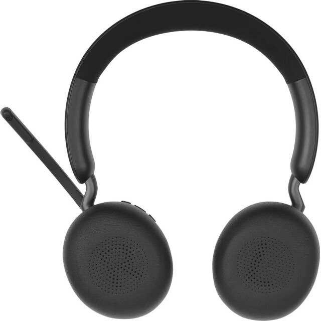 Компьютерная гарнитура Jabra Evolve2 65, Link380a MS Stereo Stand Black, черный  Компьютерная гарнитура Jabra Evolve2 65, Link380a MS Stereo Stand Black, черный