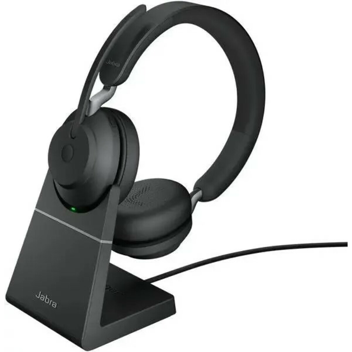 Компьютерная гарнитура Jabra Evolve2 65, Link380a MS Stereo Stand Black, черный  Компьютерная гарнитура Jabra Evolve2 65, Link380a MS Stereo Stand Black, черный