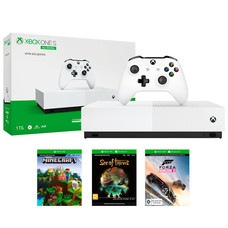 Игровая приставка Microsoft Xbox One S 1Tb All-Digital Edition + Minecraft, Sea of Thieves, Forza Horizon 3