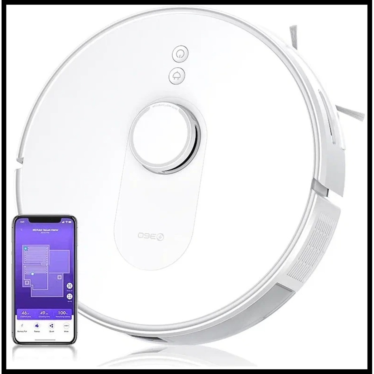 Робот-пылесос 360 Robot Vacuum Cleaner S8 (Цвет: White)