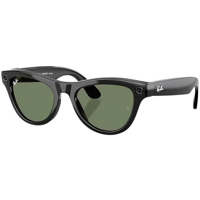 Умные очки Ray-Ban Meta Skyler (Gen 2) RW4014 (Цвет: Shiny Black / G15 Green) Умные очки Ray-Ban Meta Skyler (Gen 2) RW4014 (Цвет: Shiny Black / G15 Green)