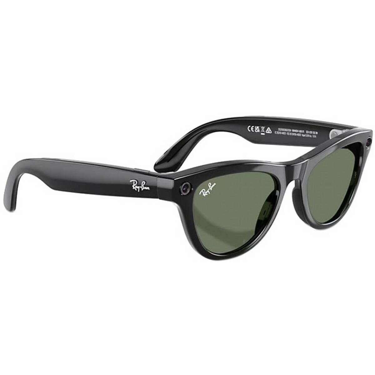 Умные очки Ray-Ban Meta Skyler (Gen 2) RW4014  (Цвет: Shiny Black/G15 Green) 
