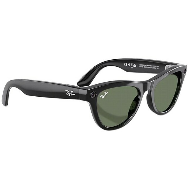 Умные очки Ray-Ban Meta Skyler (Gen 2) RW4014 (Цвет: Shiny Black / G15 Green) Умные очки Ray-Ban Meta Skyler (Gen 2) RW4014 (Цвет: Shiny Black / G15 Green)